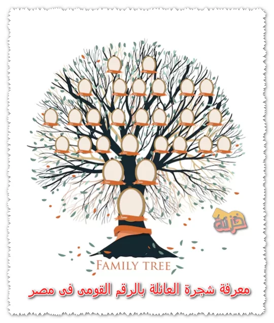 معرفة شجرة العائلة بالرقم القومى فى مصر