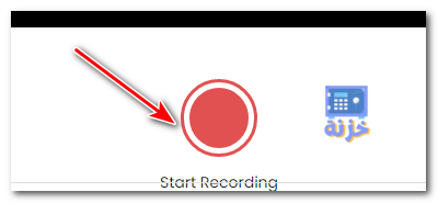 ابدأ التسجيل "start recording" لتصوير شاشة الكمبيوتر فيديو