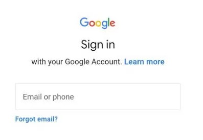 تسجيل الدخول لجوجل